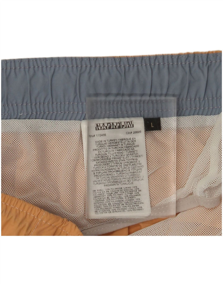 Shorts de natação masculino Napapijri grande laranja poliamida
