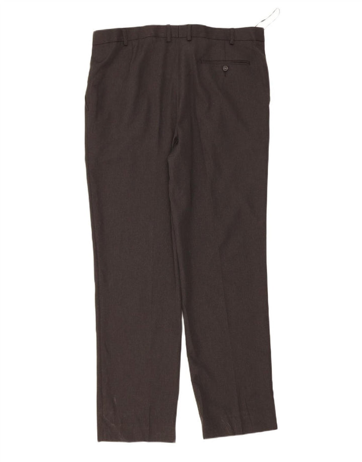 Calça masculina MARKS & SPENCER com ajuste regular W38 L33 cinza