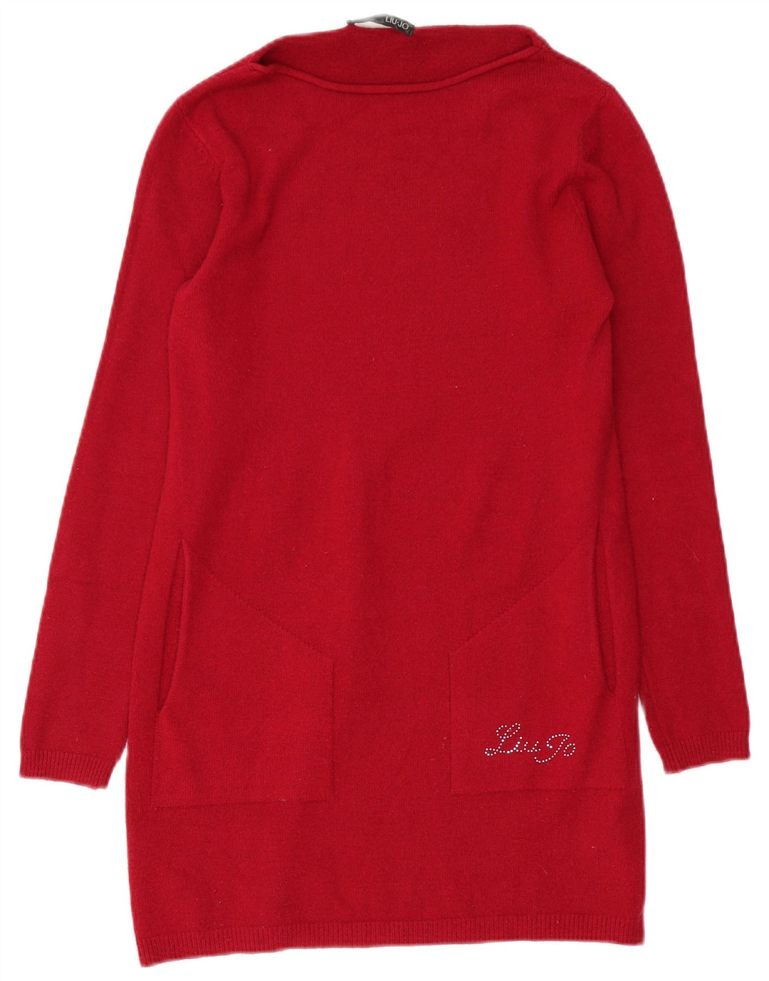 Liu Jo Vestido Jumper Feminino Reino Unido 12 Médio Vermelho Modal