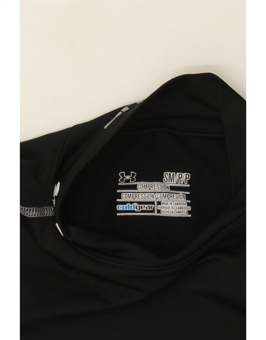 Under Armour Womens Compression Graphic Top Manga Longa Reino Unido 8 Pequeno Preto