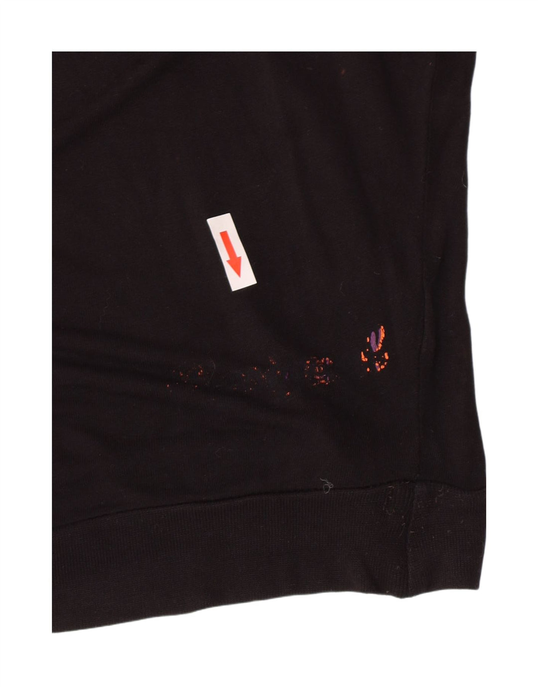 Blusa Batwing Feminina Desigual Top UK 16 Grande Preto Floral