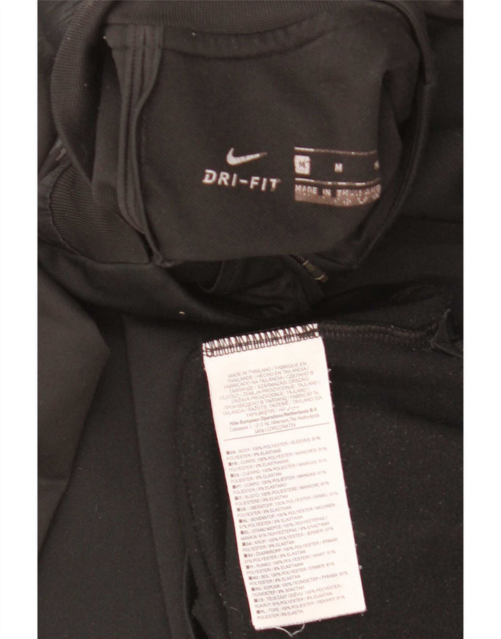 Nike Mens Dri Fit Graphic Pullover Treino Top Médio Preto Colourblock