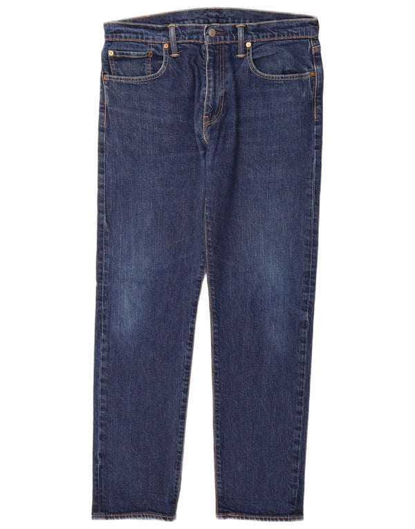 Calça jeans masculina Levi's 502 Slim Tapered W33 L32 azul algodão