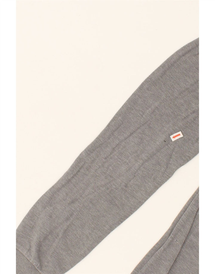 NORTH SAILS Mens Long Sleeve Polo Shirt Small Grey Cotton Vintage North Sails and Second-Hand North Sails from Messina Hembry 