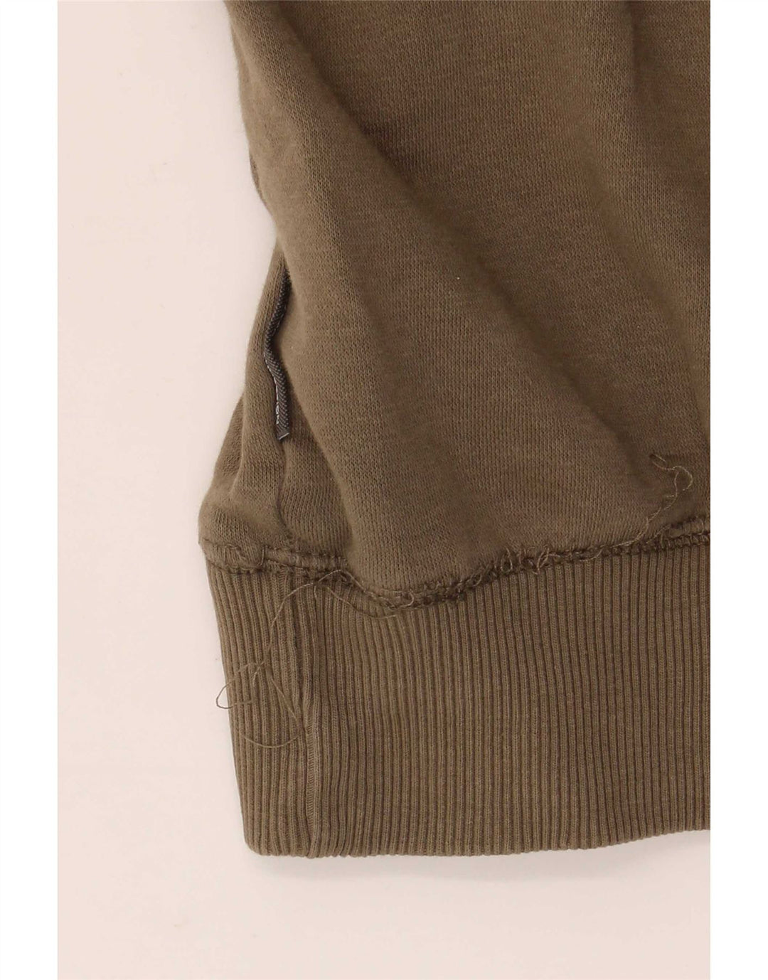 Suéter com capuz masculino French Connection de algodão cáqui médio