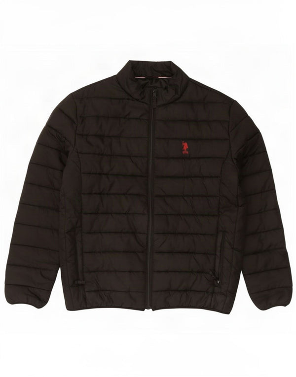U.S. Polo Assn. Mens Padded Jacket UK 42 XL Black Nylon
