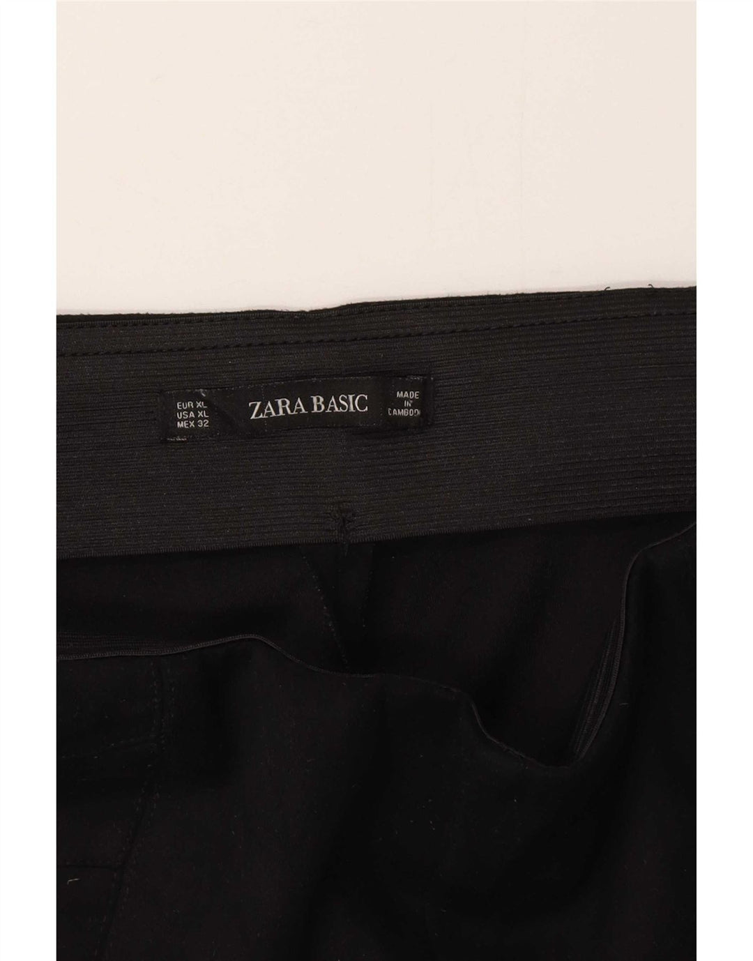Zara Calça Slim Feminina XL W36 L27 Preta