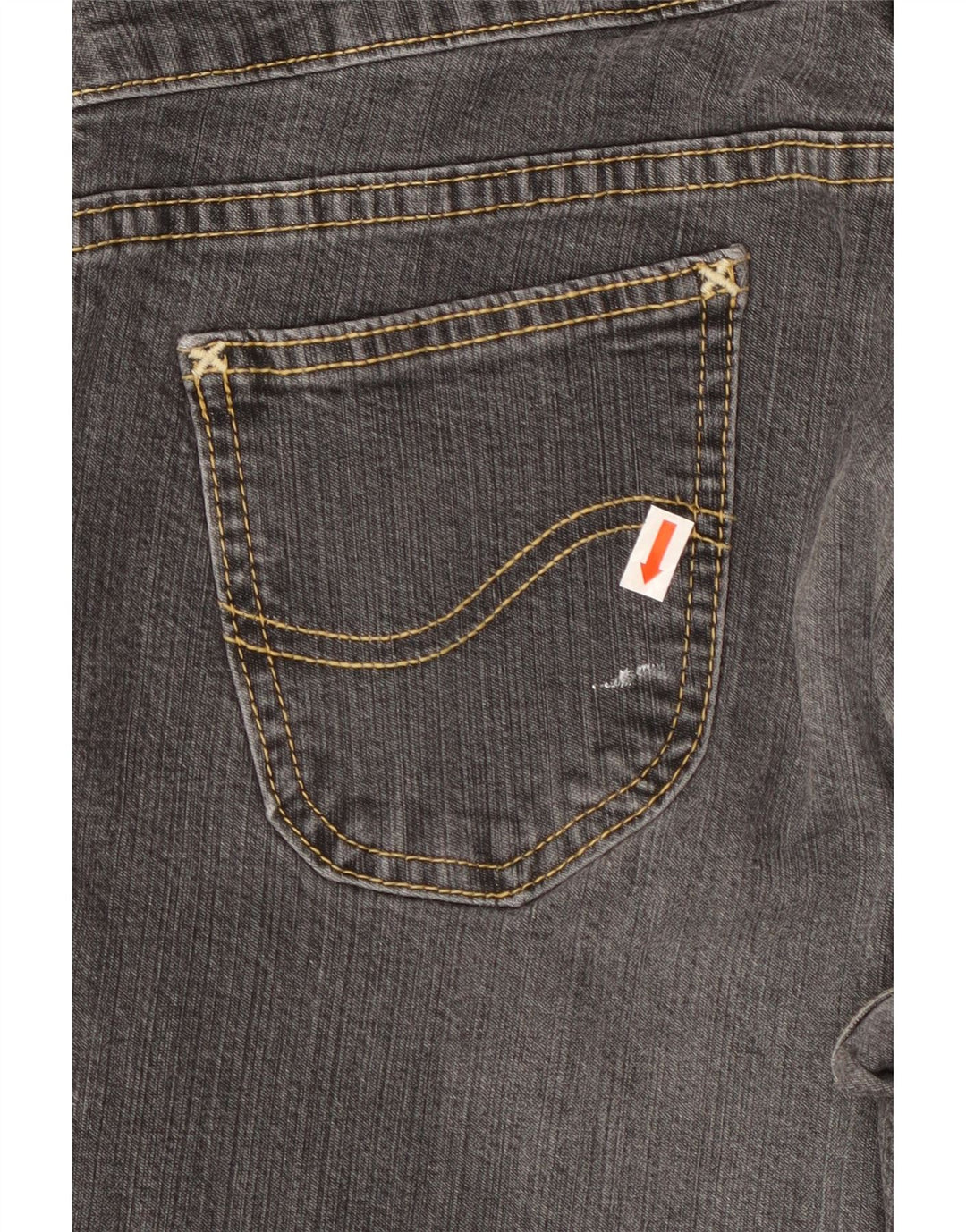 Jeans retos femininos LEE W28 L32 cinza