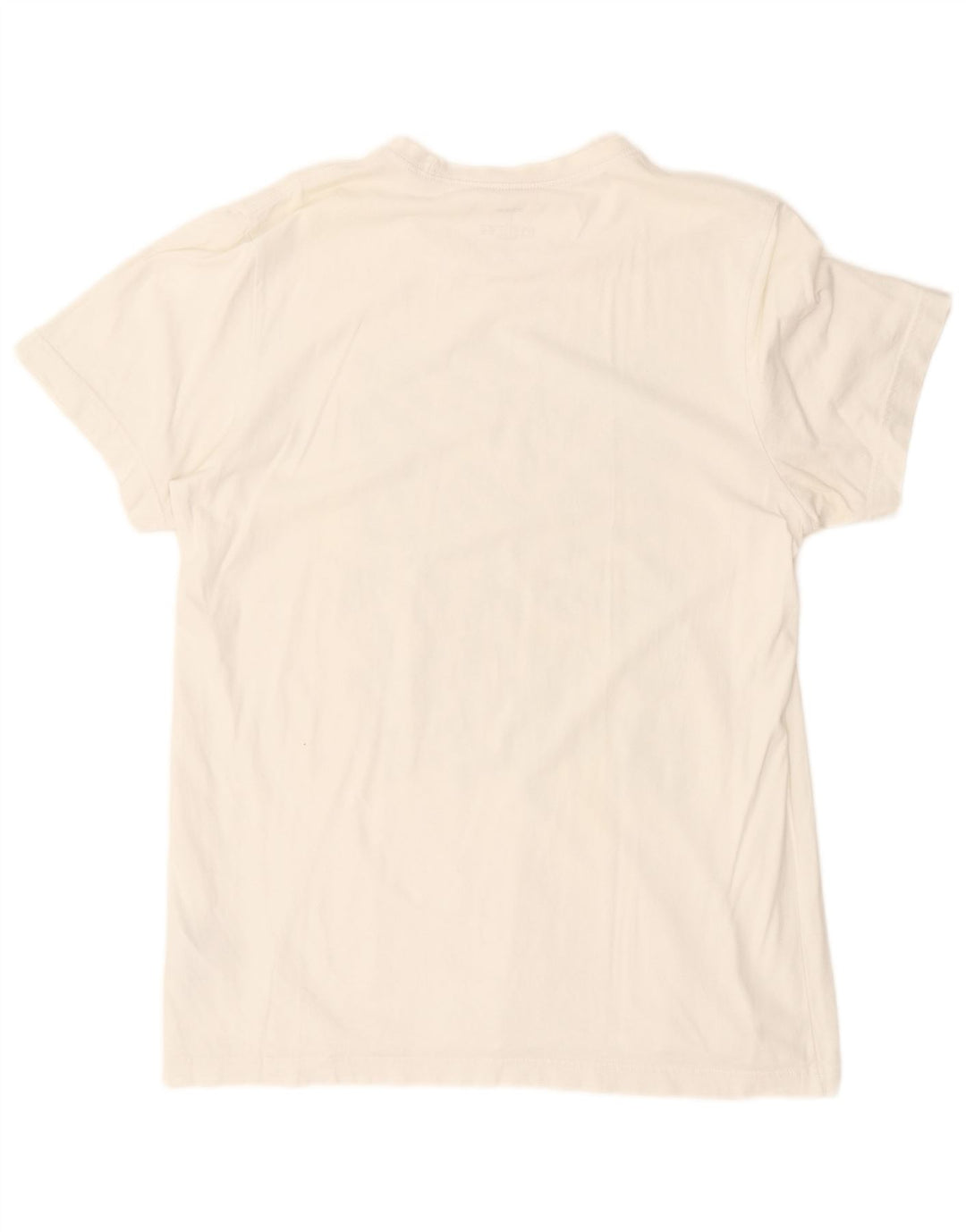 ADIDAS Mens Graphic T-Shirt Top Grande Algodão Branco