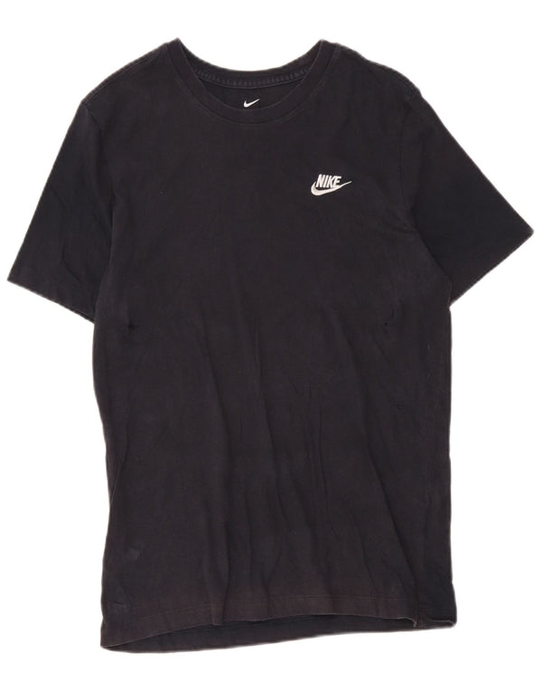 Camiseta masculina Nike Top médio algodão azul marinho