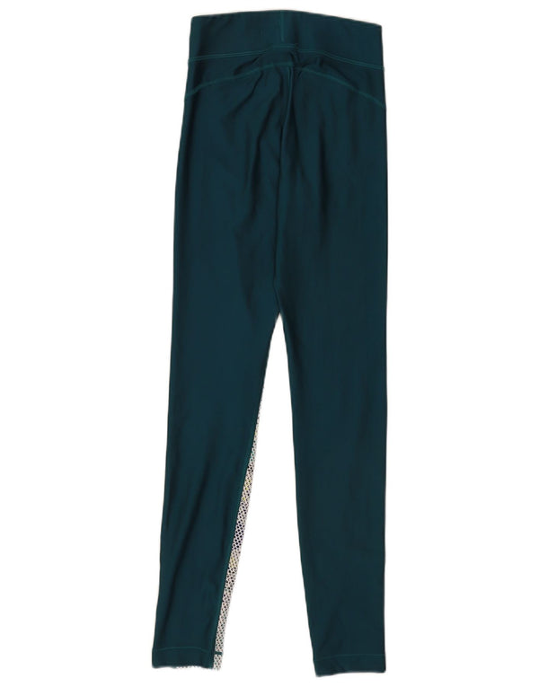 Leggings de compressão feminino Under Armour UK 6 XS verde manchado esportivo