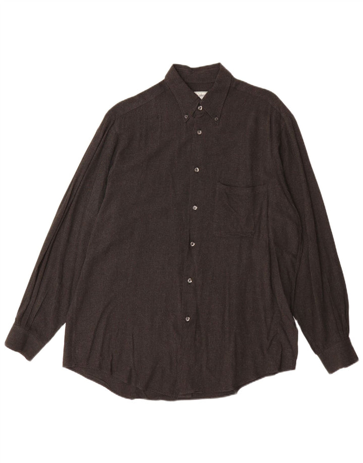 Camisa masculina VINTAGE grande viscose cinza
