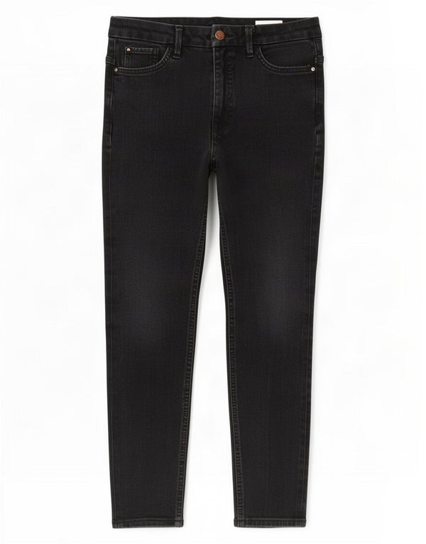 Jeans Marks & Spencer Feminino The Magic Cropped Reino Unido 10 Pequeno W28 L23 Preto