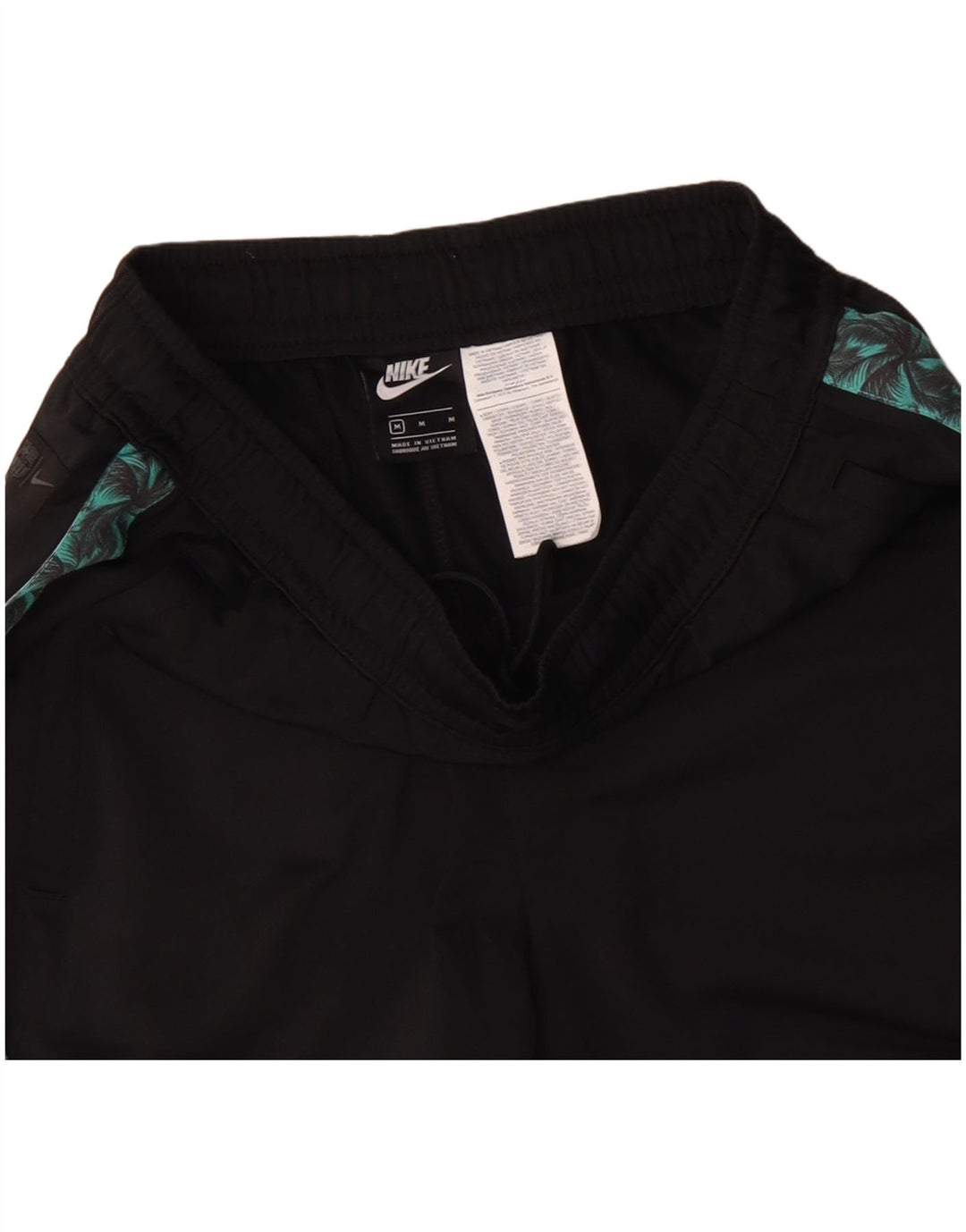 Calça de treino masculina NIKE Graphic preto médio em bloco colorido de poliéster