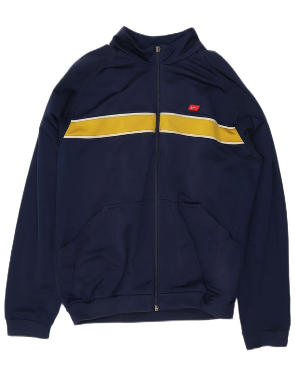 Jaqueta Nike Boys Graphic Tracksuit Top 13-14 Anos XL Azul Marinho Colorblock