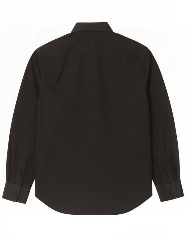 Camisa masculina Calvin Klein tamanho 41 16 grande algodão preto