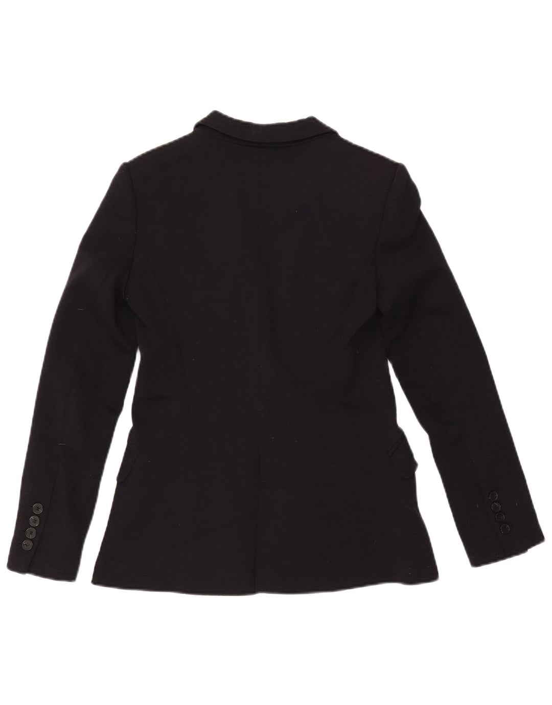Jaqueta blazer feminina Zara com 1 botão Reino Unido 10 pequeno poliéster preto