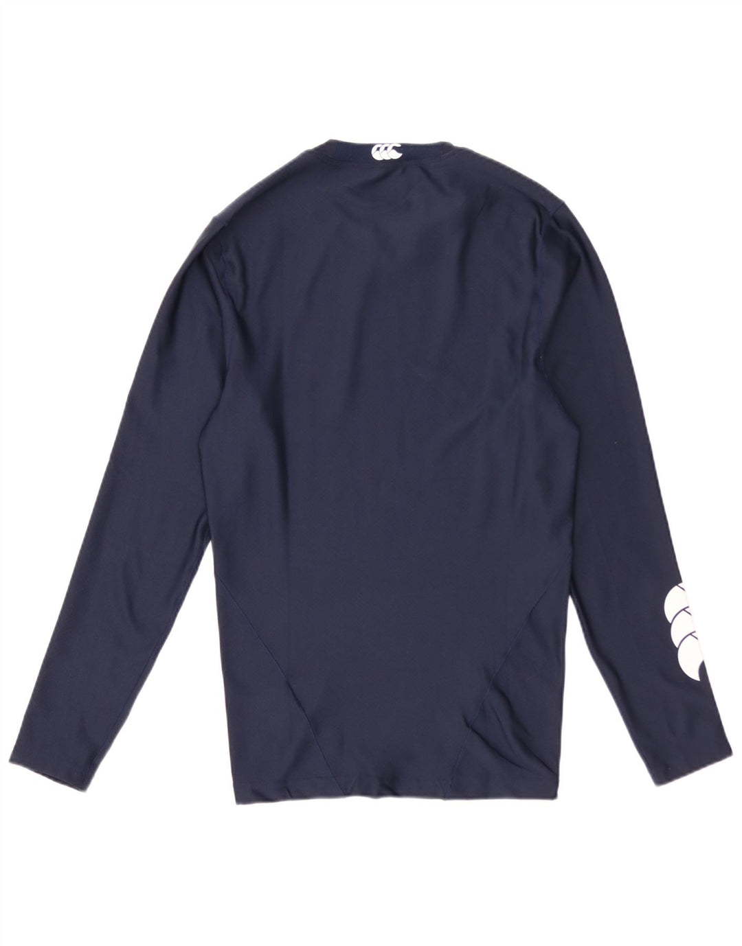 Top gráfico masculino Canterbury manga longa pequeno poliéster azul marinho