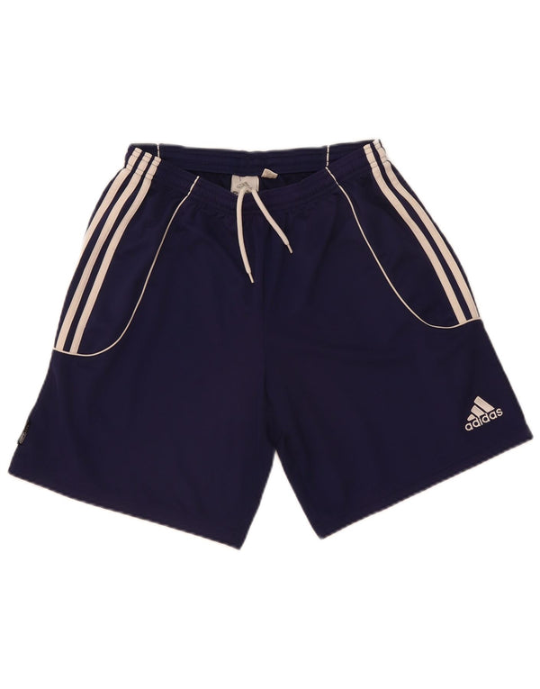 Adidas Mens Sport Shorts Médio Azul Marinho Colorblock Poliéster