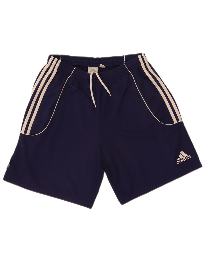 Adidas Mens Sport Shorts Médio Azul Marinho Colorblock Poliéster