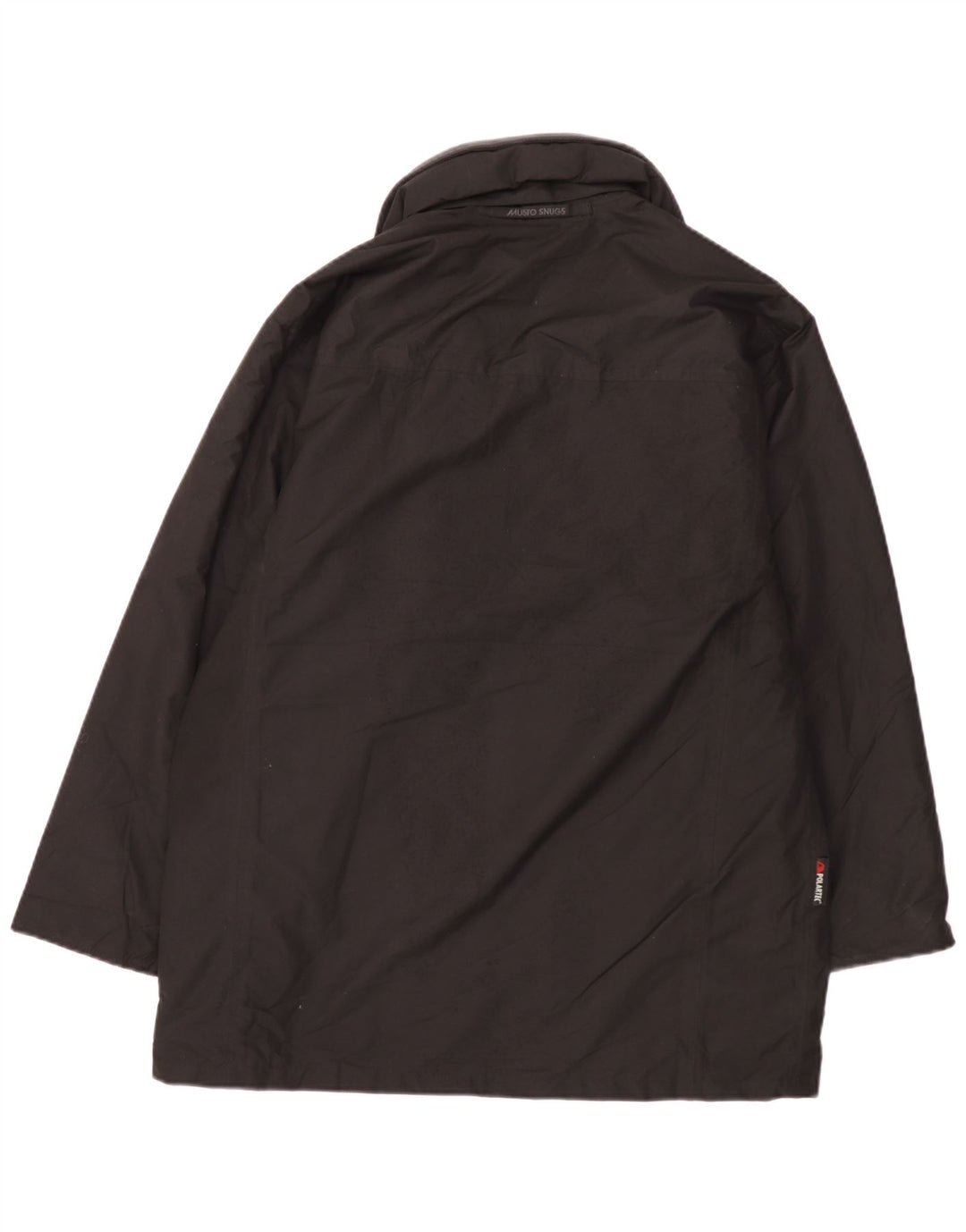Jaqueta Parka masculina Musto com capuz Reino Unido 38 poliéster preto médio