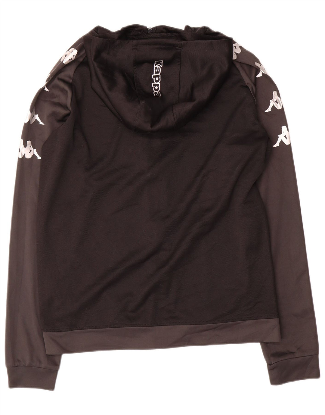 Kappa Mens Lewes Graphic Tracksuit Top Jaqueta Médio Preto Colorblock