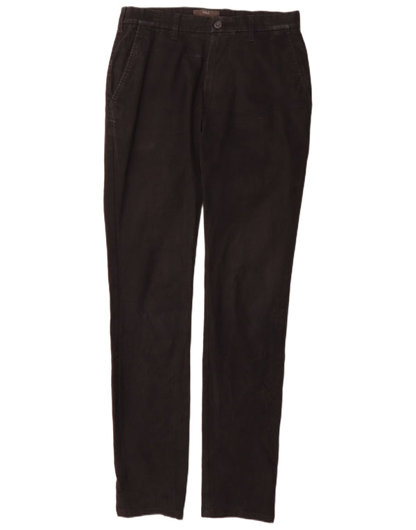 Calça Chino Masculina Slim Marks & Spencer W30 L35 Algodão Preto