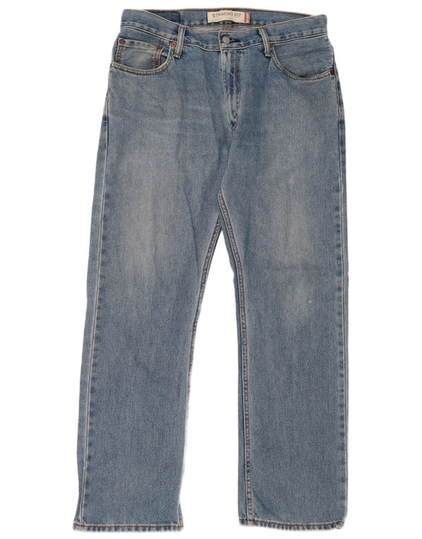 Levi's Masculino 505 Straight Jeans W33 L30 Azul Algodão