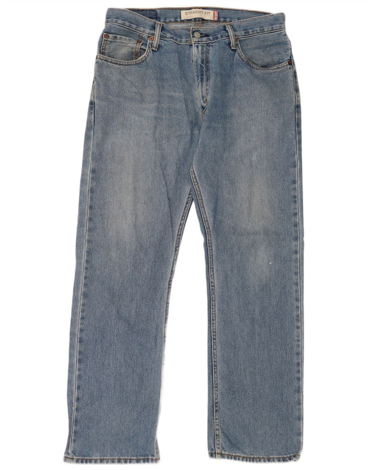 Levi's Masculino 505 Straight Jeans W33 L30 Azul Algodão