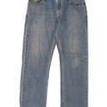 Levi's Masculino 505 Straight Jeans W33 L30 Azul Algodão