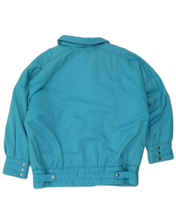 Jaqueta Bomber Vintage Feminina UK 18 XL Azul