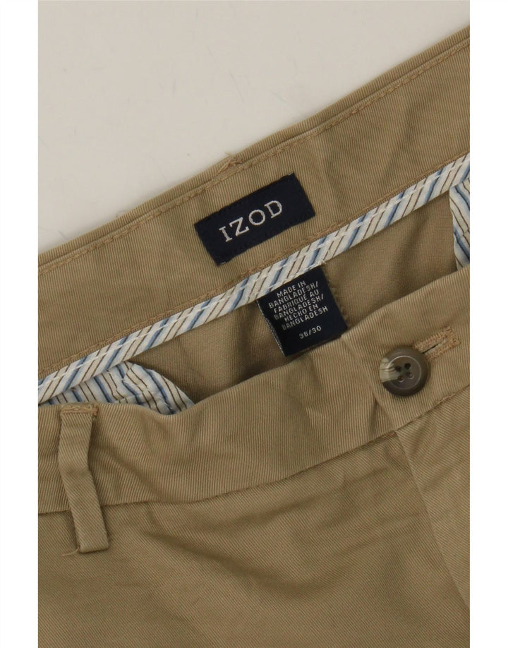 IZOD Mens Straight Chino Trousers W36 L30 Beige Cotton Vintage Izod and Second-Hand Izod from Messina Hembry 