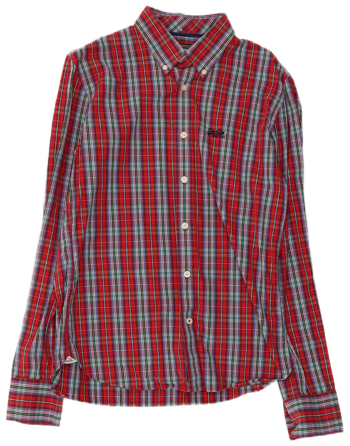 Camisa masculina SUPERDRY XL xadrez multicolorida