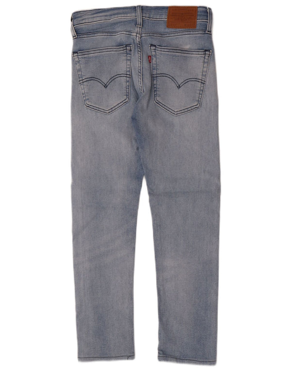 Calça jeans masculina Levi's 519 Hi-Ball cortada W30 L26 azul algodão