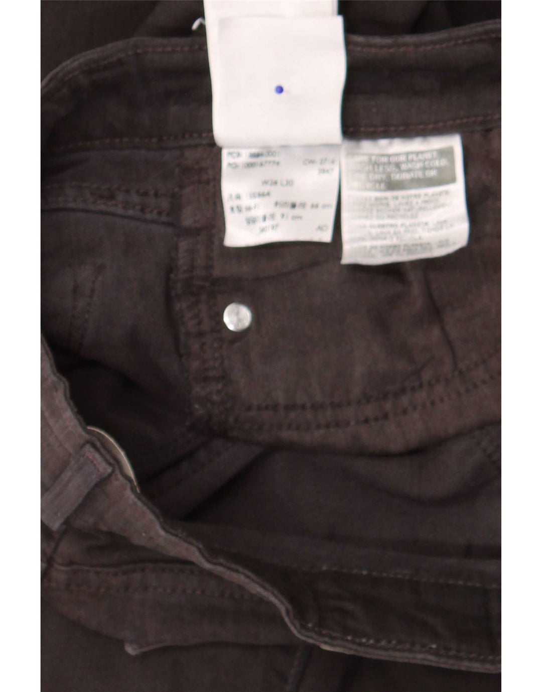 Calça jeans feminina Levi's 712 Slim W26 L30 algodão preto