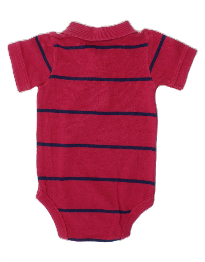 GAP Baby Girls Bodysuit 9-12 Months Red Striped Cotton Vintage Gap and Second-Hand Gap from Messina Hembry 