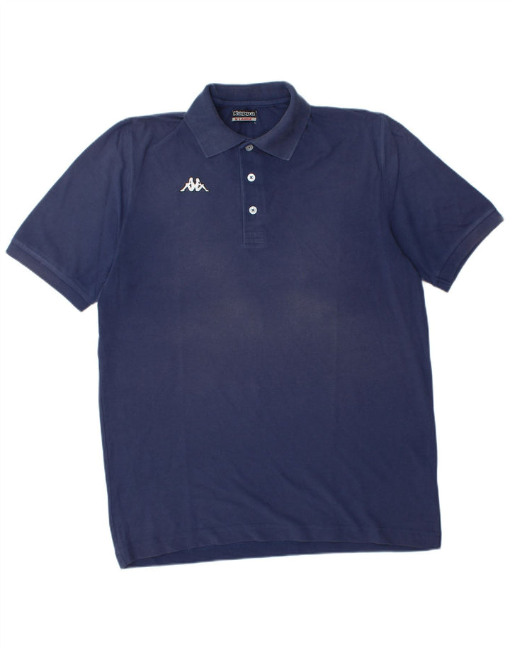 Camisa polo masculina KAPPA XL azul marinho algodão
