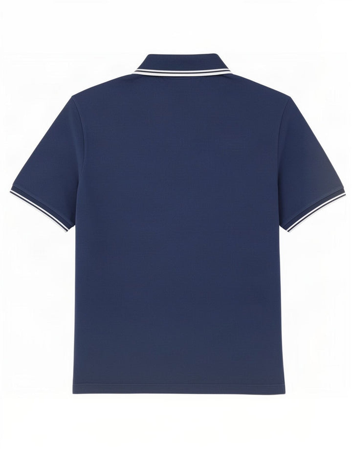 Camisa polo masculina Fred Perry médio algodão azul marinho
