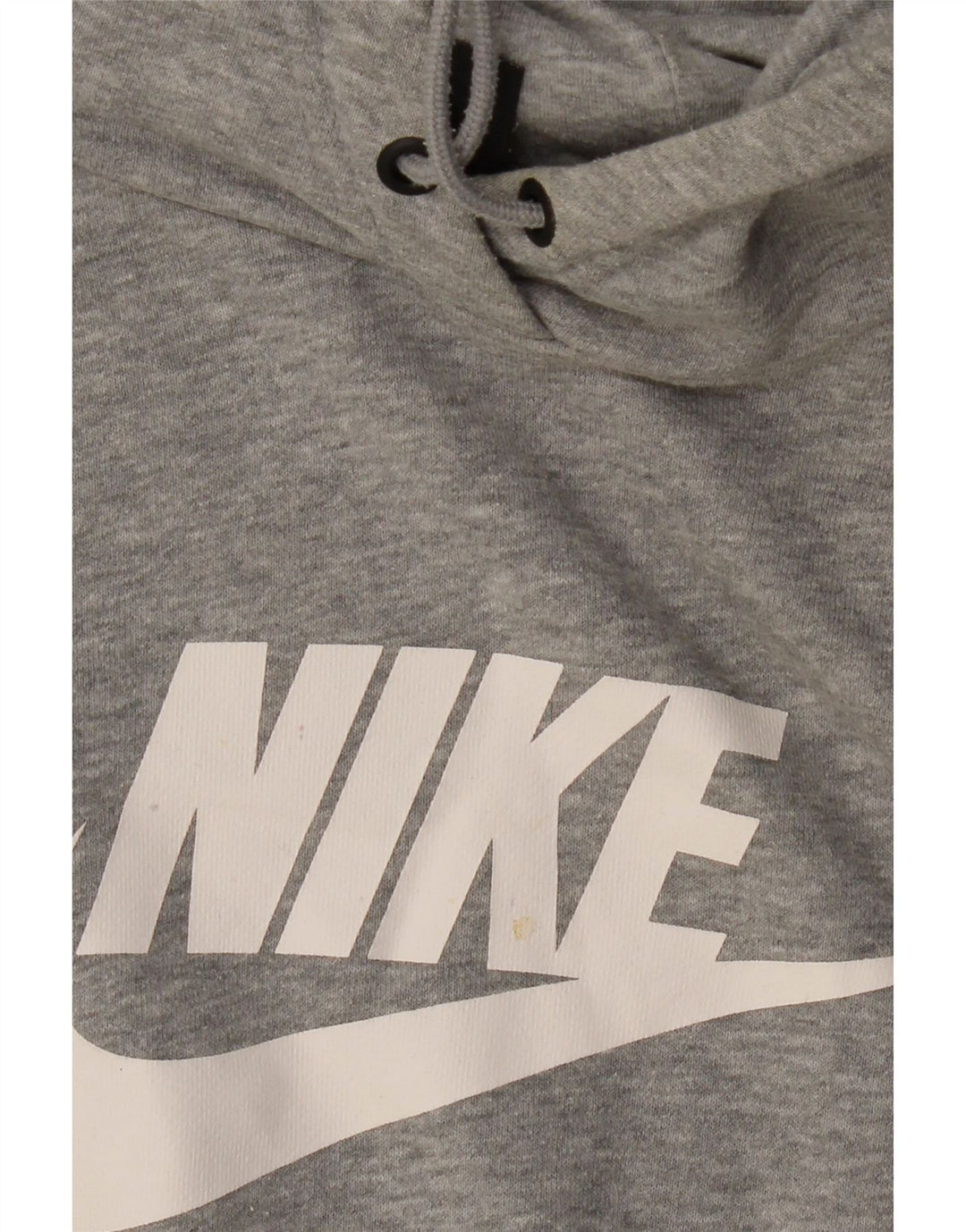 NIKE Mens Graphic Hoodie Jumper Médio Cinza Algodão Flecked