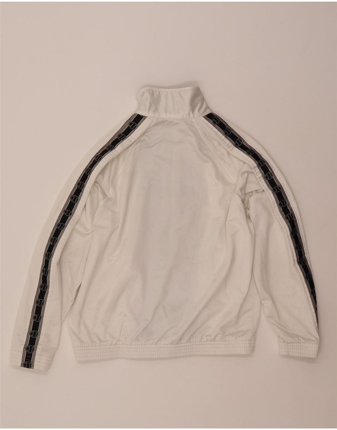 CHAMPION Jaqueta feminina de treino UK 14 médio branco colorblock