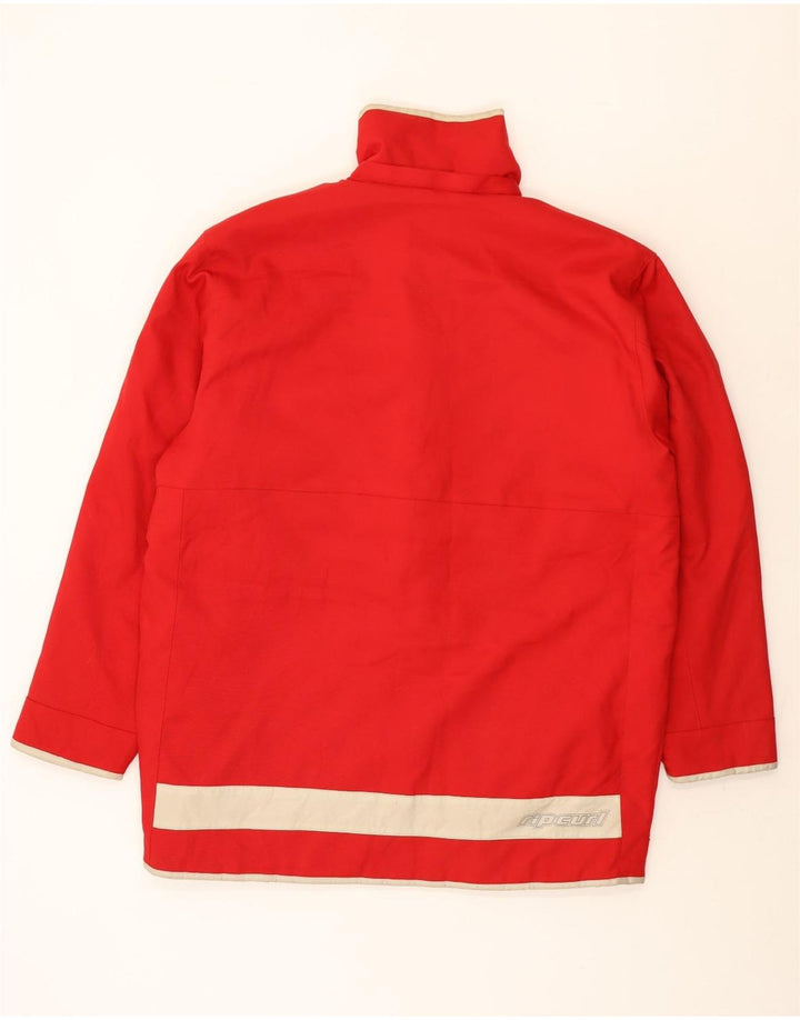 Jaqueta corta-vento masculina Rip Curl UK 40 grande poliéster vermelho Colourblock