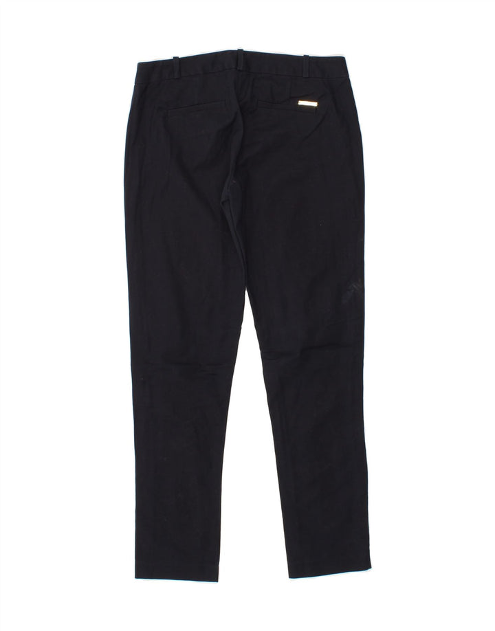 MICHAEL KORS Womens Slim Chino Trousers W28 L29 Navy Blue Cotton Vintage Michael Kors and Second-Hand Michael Kors from Messina Hembry 