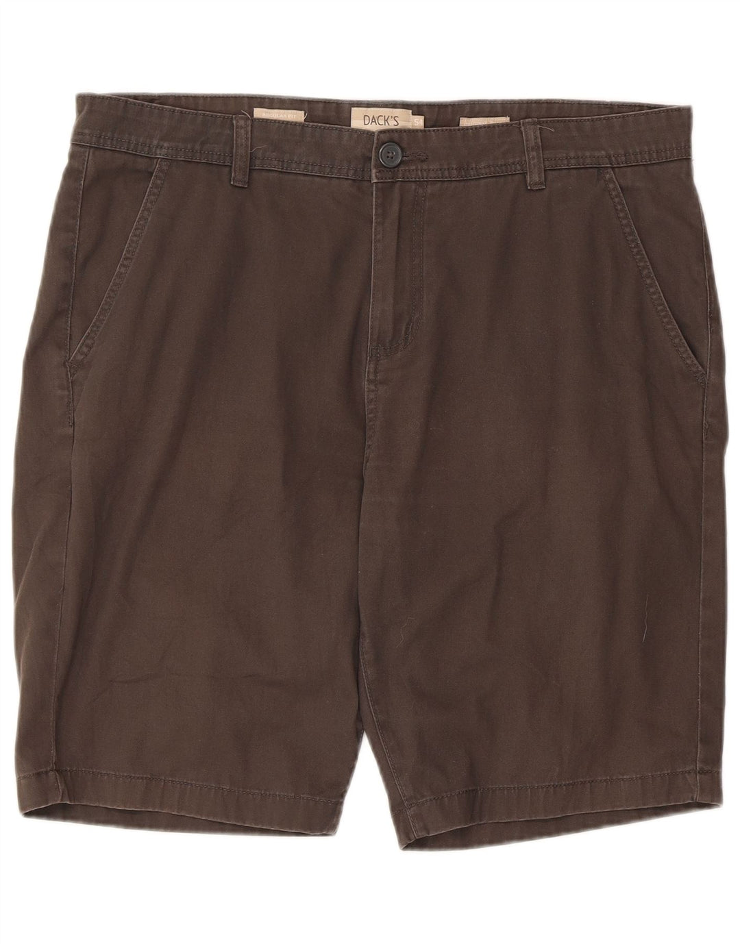 Shorts Chino masculino de ajuste regular da Dack IT 54 2XL W36 algodão marrom