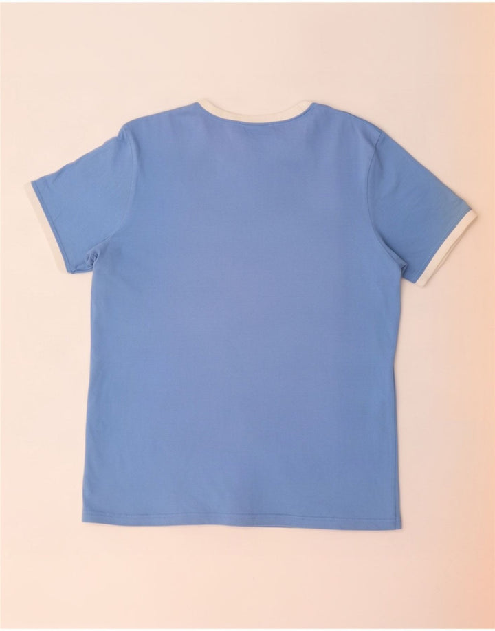 Camiseta masculina Ellesse Top médio algodão azul