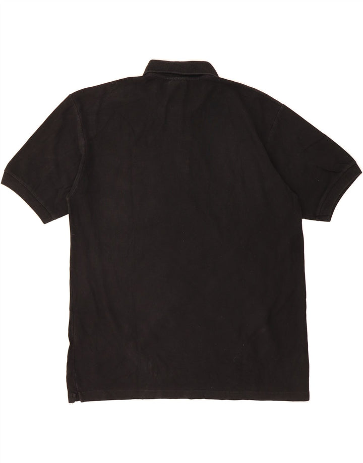 DIADORA Mens Polo Shirt IT 54 XL Black Cotton Vintage Diadora and Second-Hand Diadora from Messina Hembry 