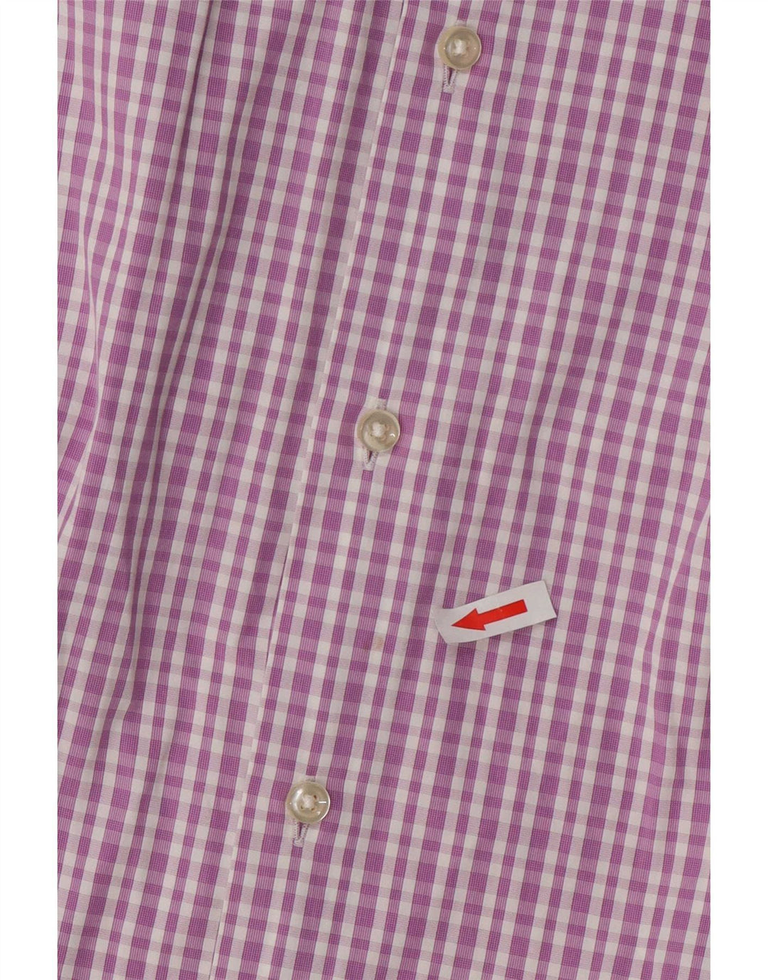 Camisa masculina Hugo Boss Regular Fit tamanho 41 16 grande algodão xadrez rosa
