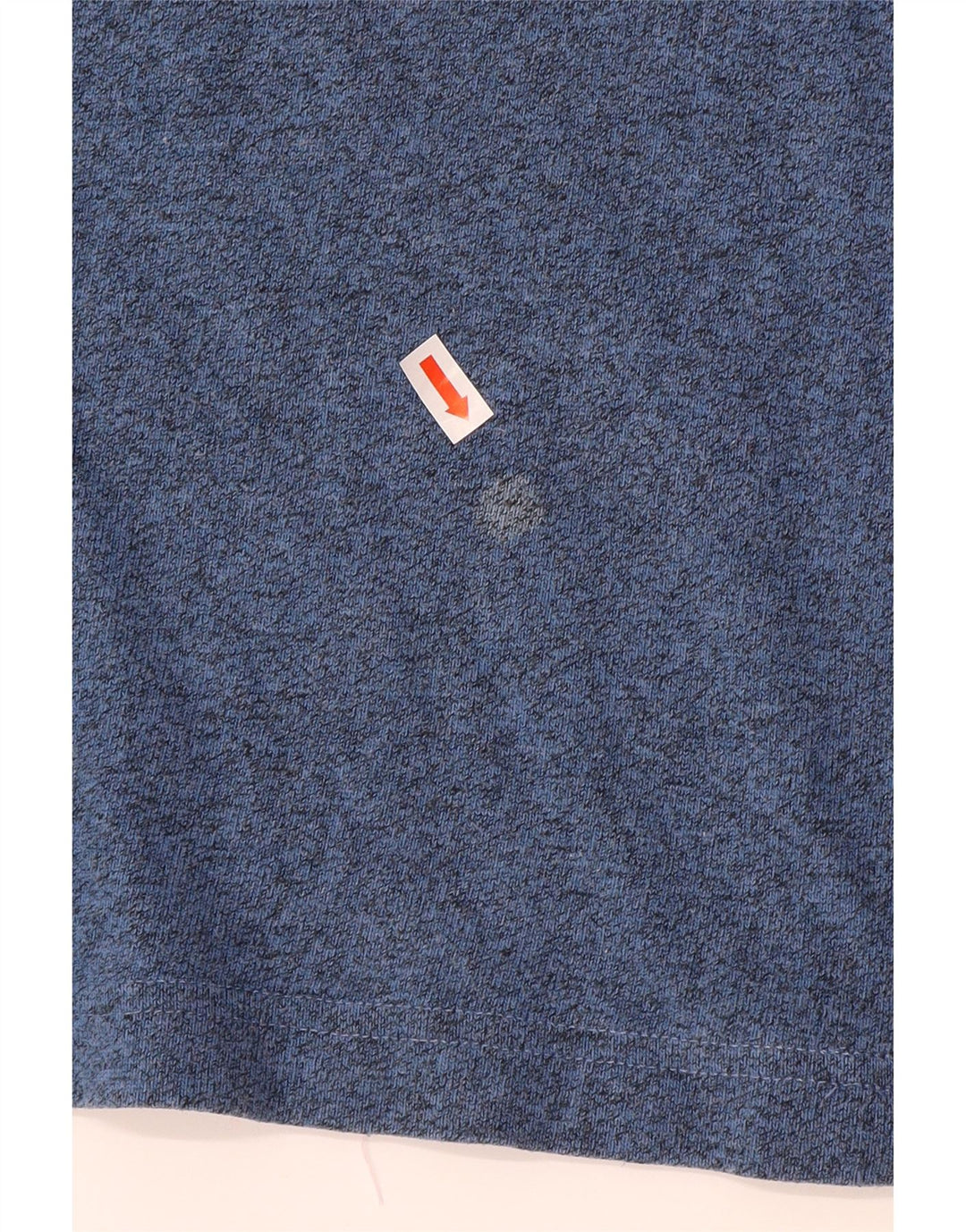 Camiseta masculina ASICS Top médio algodão manchado azul