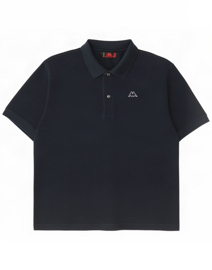 Camisa polo masculina Kappa grande azul marinho
