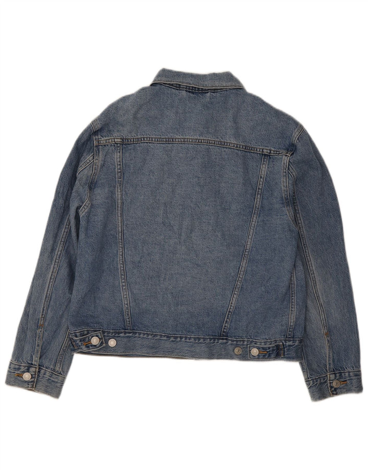 Jaqueta jeans masculina Levi's UK 38 algodão azul médio