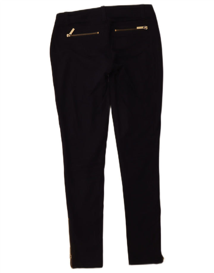 Calça feminina casual MICHAEL KORS skinny US 00 2XS W26 L28 azul marinho
